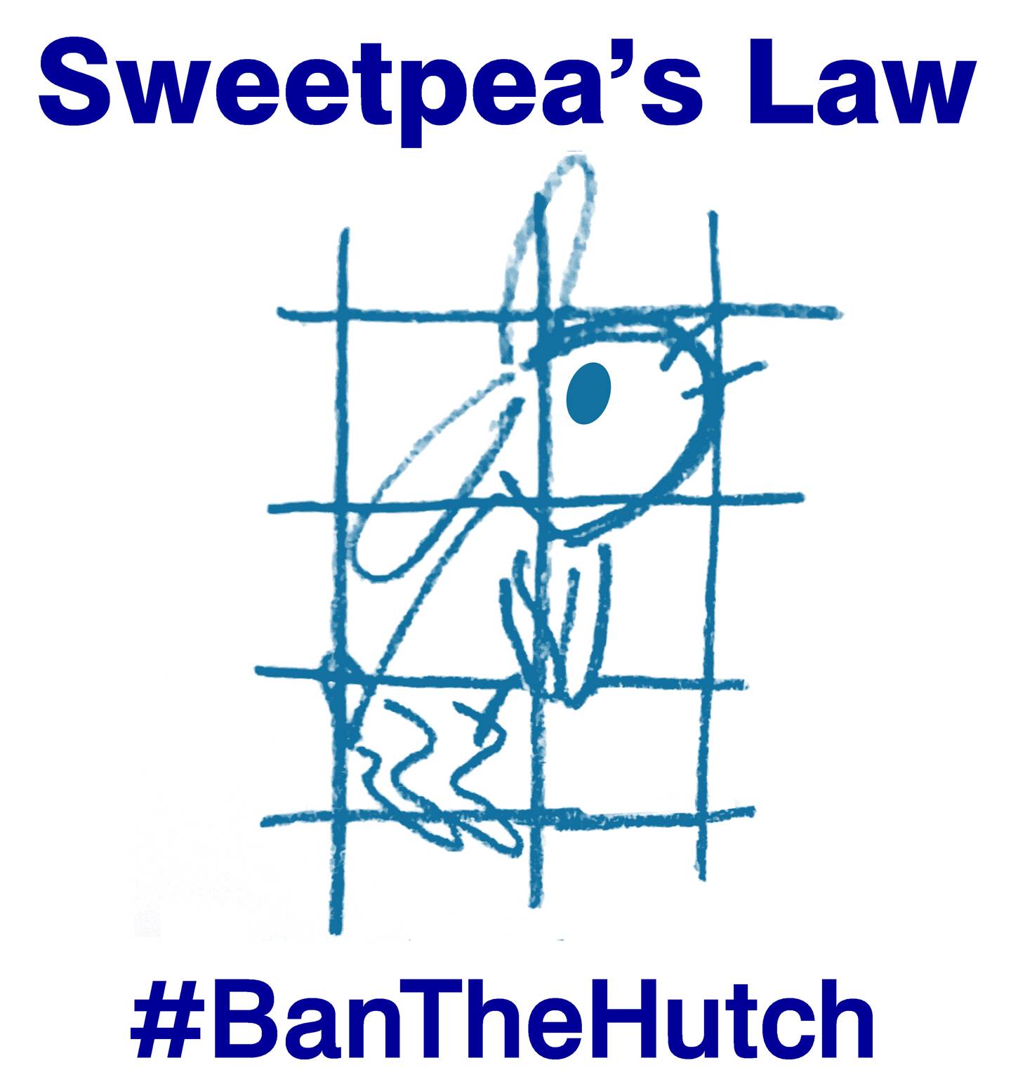 #BanTheHutch logo dark blue text